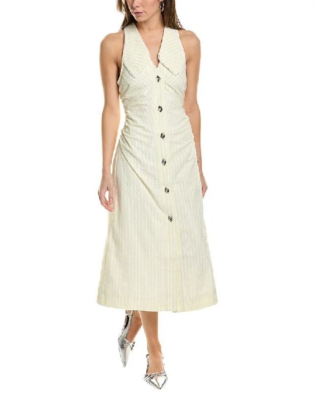 Browse Our Top Products GANNI Seersucker Dress