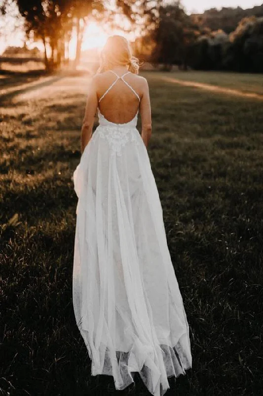 Women’s Clothing for Every Season and Trend Roycebridal Tulle A-line Backless V-neck Appliqued Wedding Dress, Birdal Gown, MW606 Women’s Clothing for Every Season and Trend Roycebridal Tulle A-line Backless V-neck Appliqued Wedding Dress, Birdal Gown, MW606