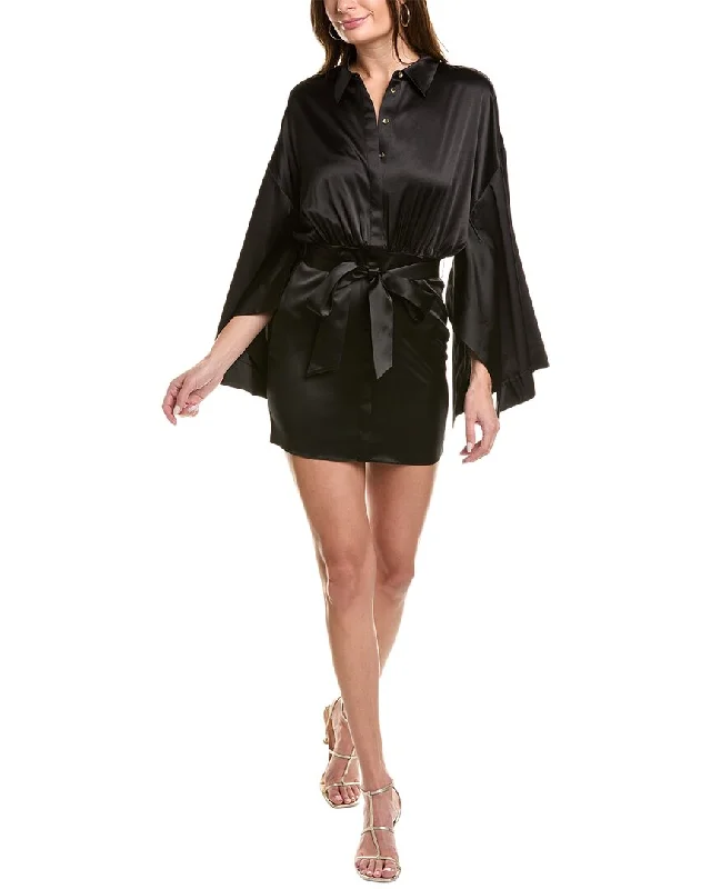 Online Boutiques Affordable Retrofête Scottie Silk-Blend Dress