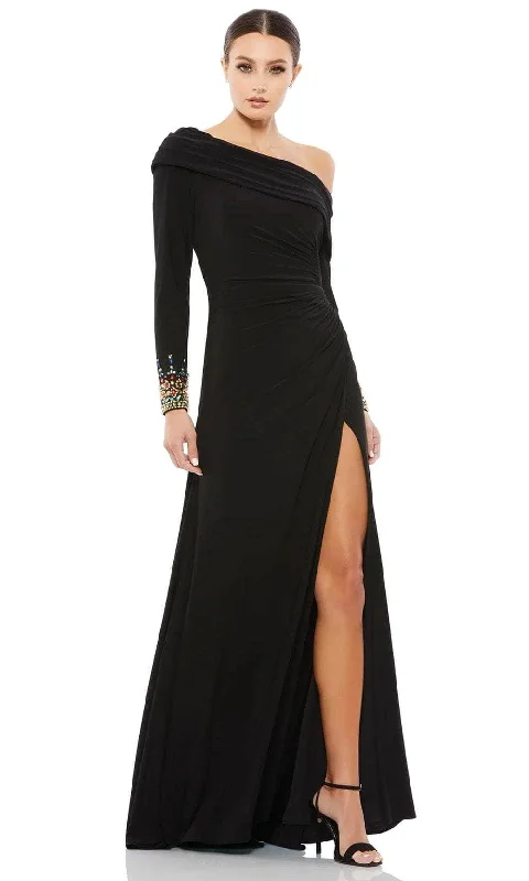 Trendy Outfits For Ladies Mac Duggal Evening - 12231 Jewel Cuffed Asymmetrical Long Gown Trendy Outfits For Ladies Mac Duggal Evening - 12231 Jewel Cuffed Asymmetrical Long Gown