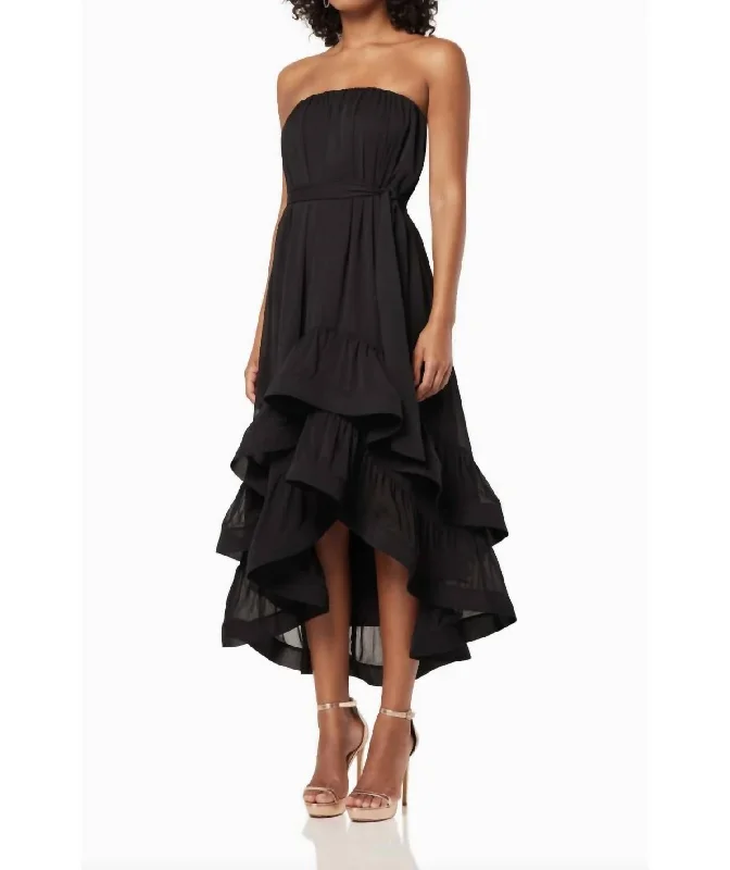 Festival Fashion Lavish Dress In Black