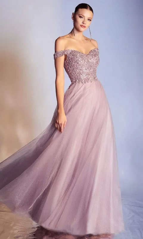 Best Boutiques Online Cinderella Divine - CD0177 Metallic Lace Appliqued Glitter Tulle Gown Best Boutiques Online Cinderella Divine - CD0177 Metallic Lace Appliqued Glitter Tulle Gown