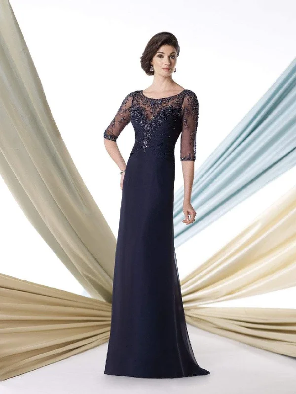 Timeless Elegance Mon Cheri - Sheer Bateau Neck Sheath Gown 213967 - 1 pc Smoke Gray in Size 18 Available Timeless Elegance Mon Cheri - Sheer Bateau Neck Sheath Gown 213967 - 1 pc Smoke Gray in Size 18 Available