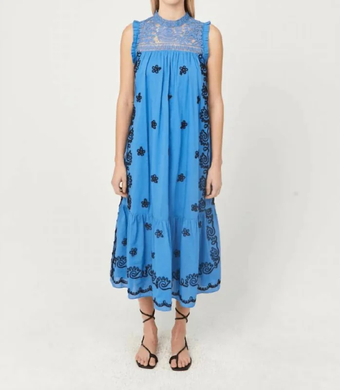 Premium Quality Garments Lotta Dress In Pacific
