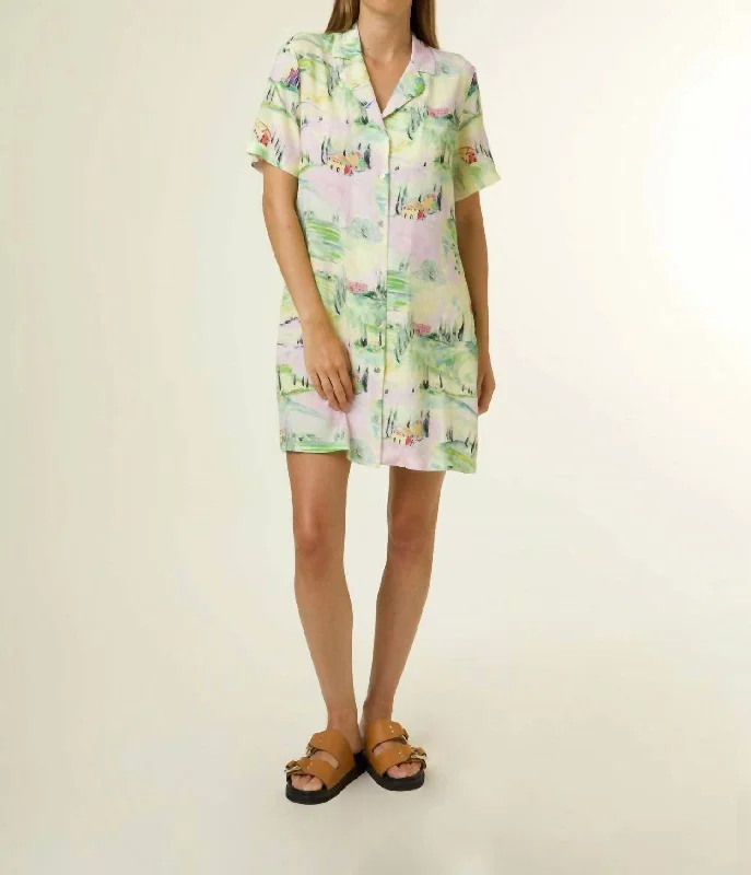 Fashionable Comfort Promotions Lorrainne Valdorcia Dress In Green