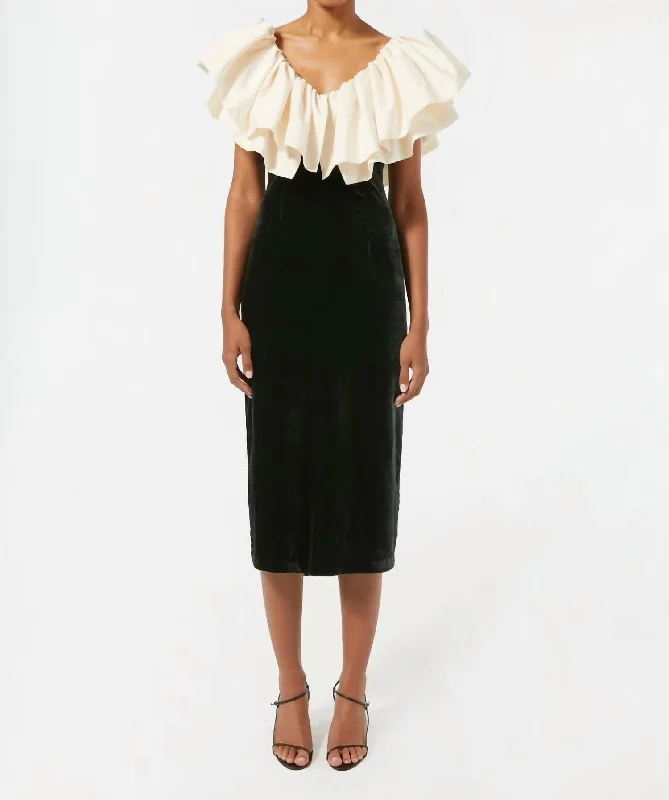 Top Deals Quentin Dress In Macadamia Forest