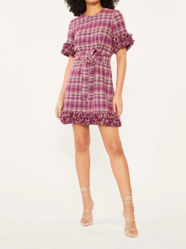 Women's Fashion Essentials Boxweave Easton Dress In Pink Candy Multi