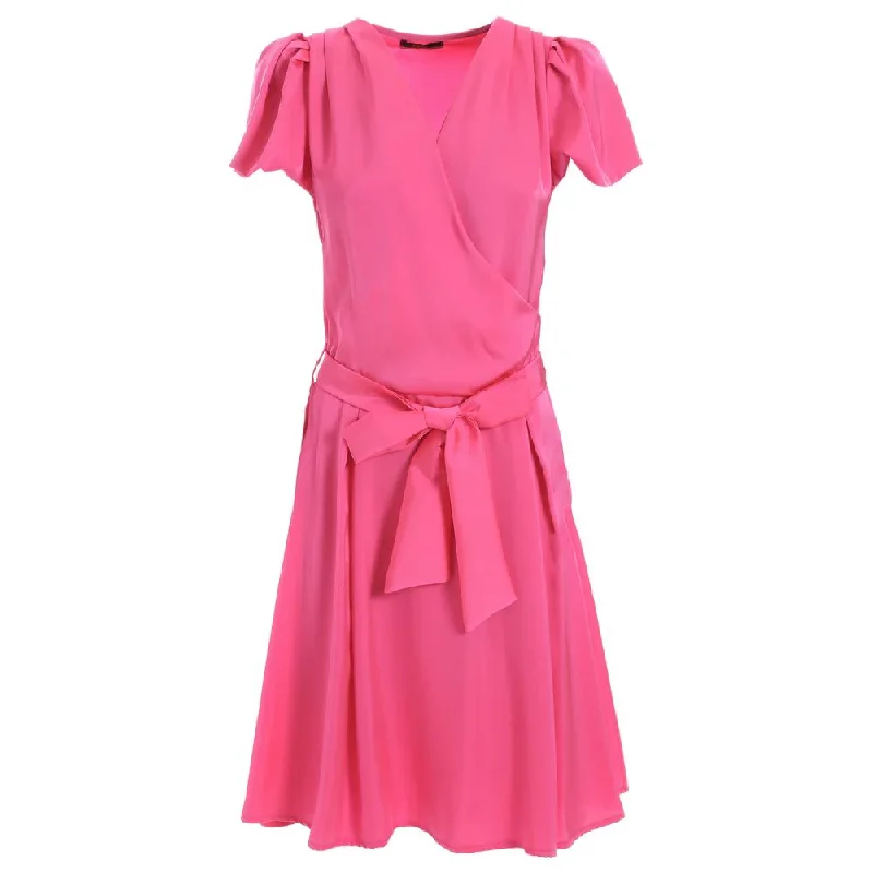 Trendy Threads Yes Zee pink Polyester Women's Dress
