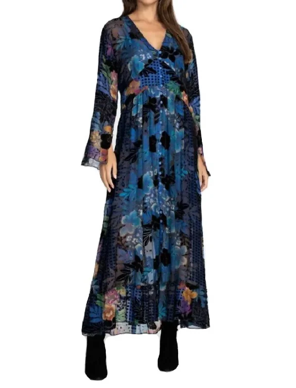 Classic Appeal Lanai Burnout Beesley Dress In Multi