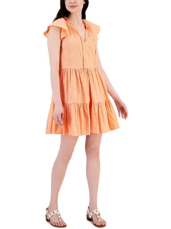 Everyday Fashion Womens Cotton Tiered Fit & Flare Dress