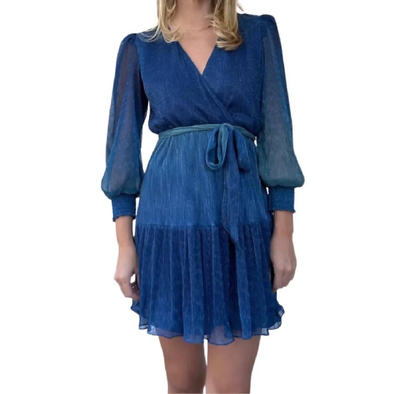 Relaxed Style Cecilia Dress In Blue