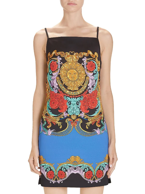 Online Shopping Boutiques Womens Logo Short Slip Dress