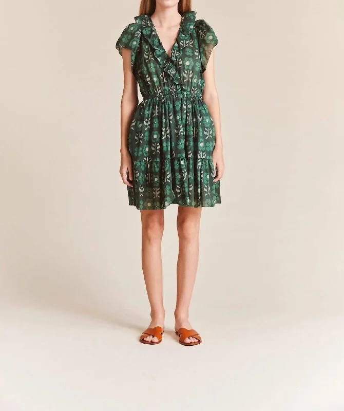 Affordable Luxury Women's Garments Marcella Dress In Clover Patch