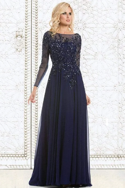 Trendy Street Style Feriani Couture - Long Sleeve Beaded Illusion A-Line Evening Gown 26145 Trendy Street Style Feriani Couture - Long Sleeve Beaded Illusion A-Line Evening Gown 26145