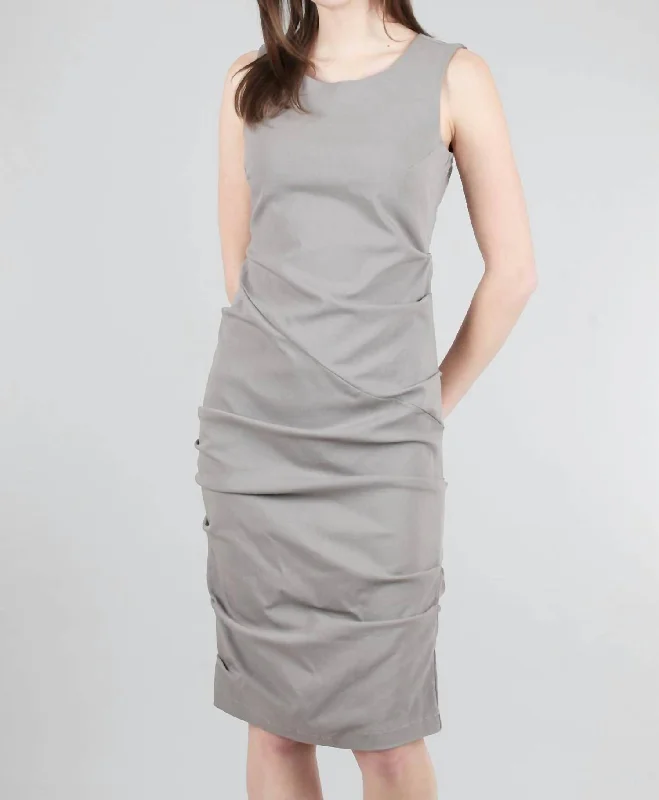 Fashion Forward Style Spindle Dress In Sahara