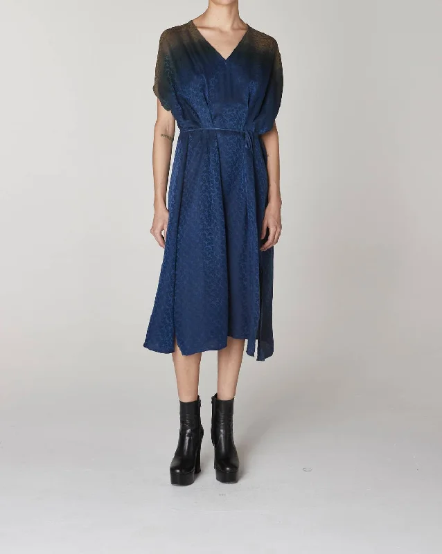 Discover Promotions Voda Dress In Moss Indigo