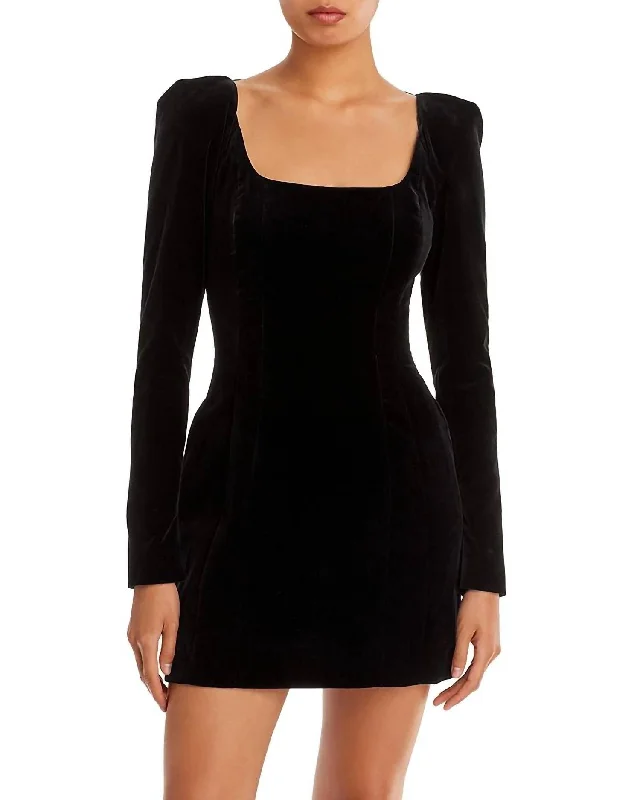 Women's Seasonal Attire Black Carolyn Dress