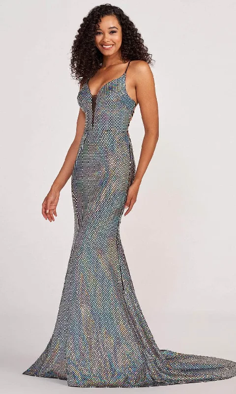 Colorful Clothing Colette for Mon Cheri CL2071 - Iridescent Polka Dotted Trumpet Gown Colorful Clothing Colette for Mon Cheri CL2071 - Iridescent Polka Dotted Trumpet Gown