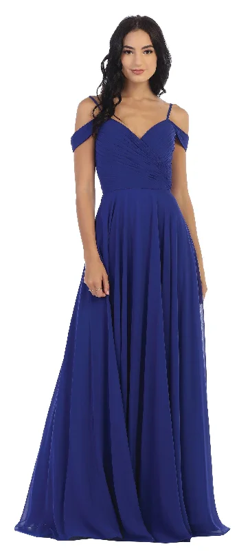 Trendy Women’s Apparel for All Seasons Long Bridesmaids Pleated Off Shoulder Chiffon Gown Sale Trendy Women’s Apparel for All Seasons Long Bridesmaids Pleated Off Shoulder Chiffon Gown Sale