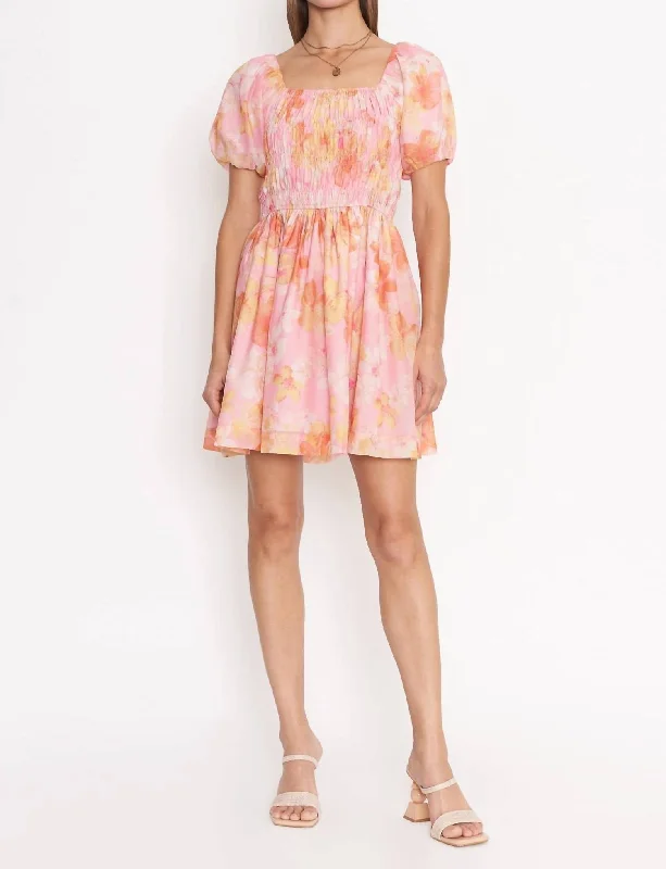 Seasonal Sale Chelcie Dress In Pink Multi
