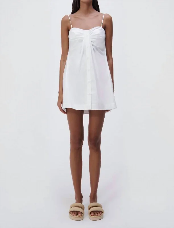 Must-Have Styles Kendall Cotton Poplin Dress In White