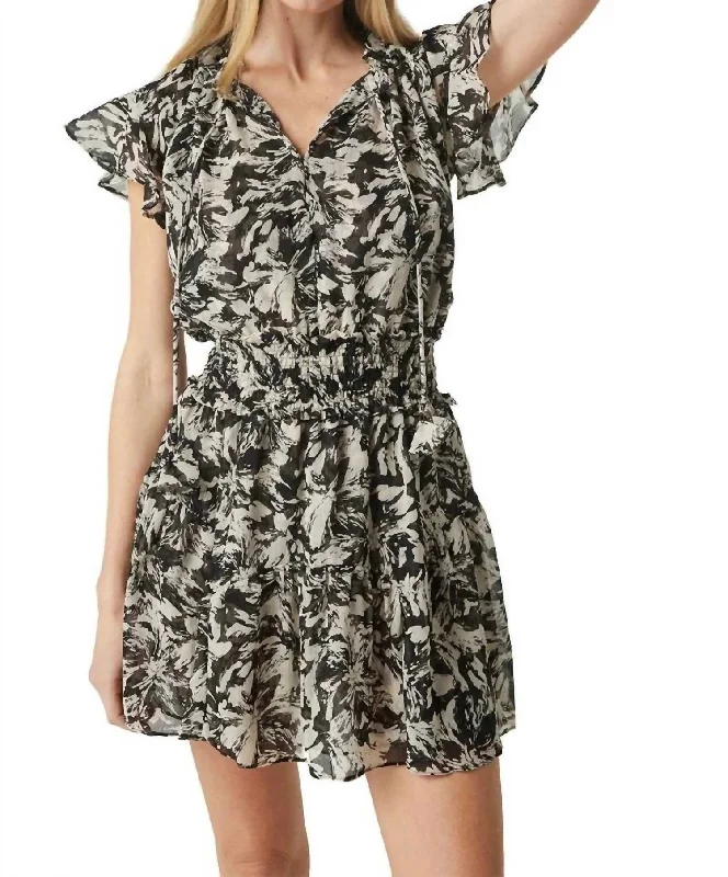 Women's Seasonal Wardrobe Clothing Natalia Dress In Tonal Abstract