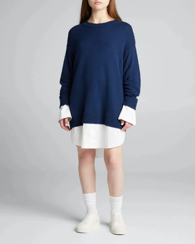 Flash Sales Santina Dress In Navy/white
