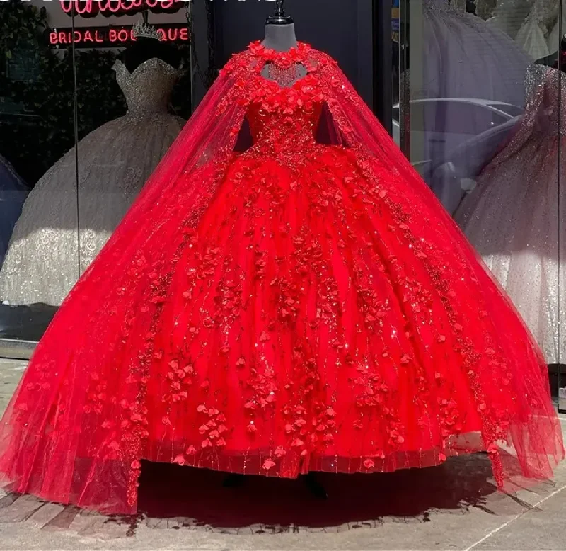 Big Savings Stuning Red Quinceanera Dresses 3D Floral Girl Birthday Party Prom Gowns Vestidos De 15 Sweet 16 Robe Vestido De Noche Big Savings Stuning Red Quinceanera Dresses 3D Floral Girl Birthday Party Prom Gowns Vestidos De 15 Sweet 16 Robe Vestido De Noche