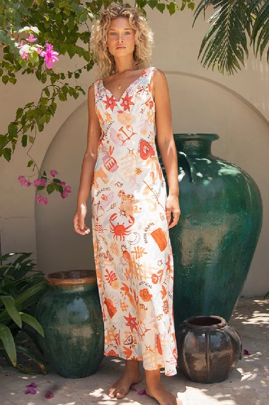 Colorful Clothing All About Eve Tyra Maxi Dress Vintage White