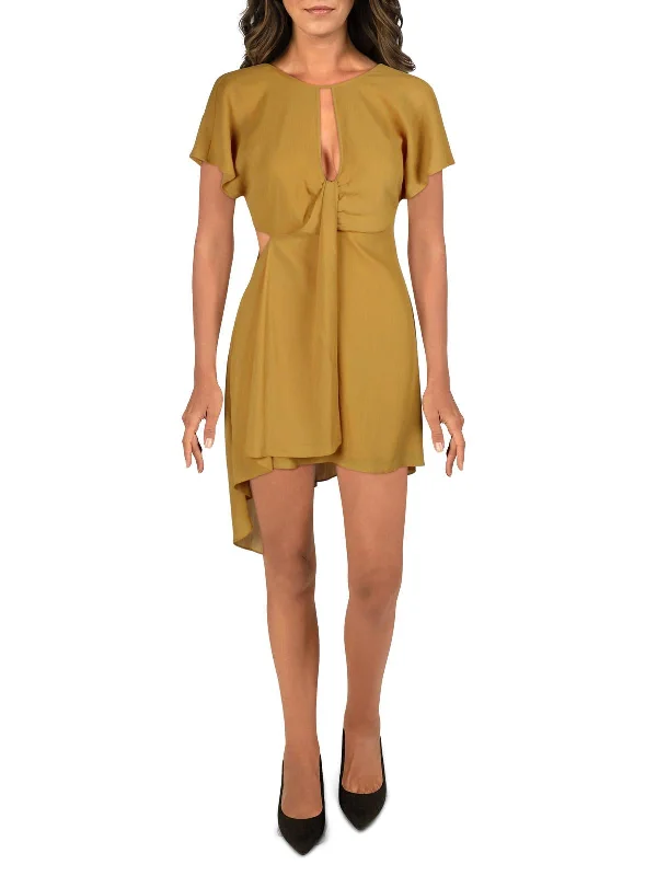 Shop Smart, Save More Before The Sale Ends Womens Chiffon Twisted Front Cocktail Dress