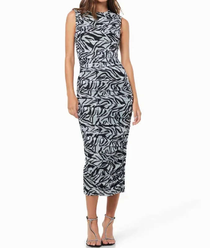 Free Spirited Fashion Bernadette Dress In Black/white