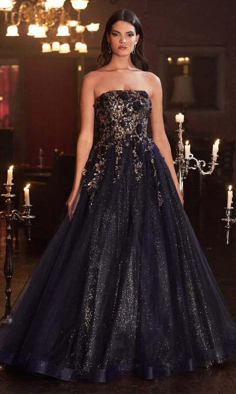 Find Your Unique Flair Cinderella Divine - Embellished Strapless Prom Gown CD955