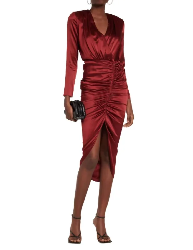 Casual Fashion for Women Cameri Dress In Cabernet