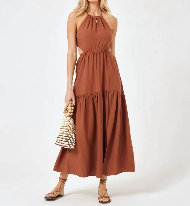 Trendy Women's Apparel Jaide Dress In Coffee