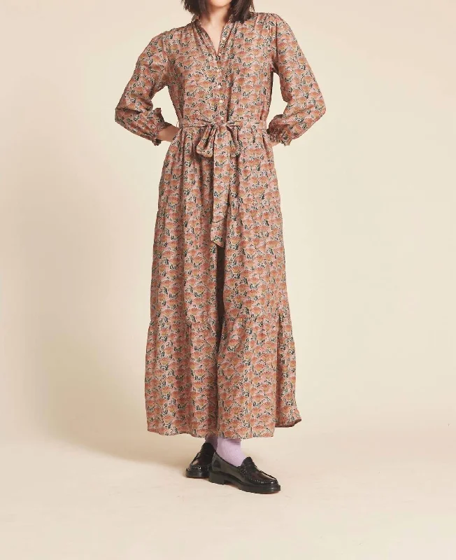 Trendy Women's Apparel Martina Dress In Fan Flower