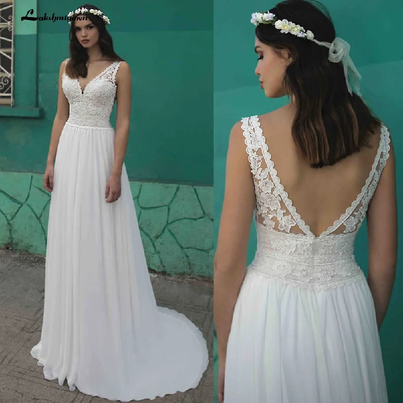 Online Boutiques Clothing Roycebridal Summer Beach A-Line Wedding Dresses Boho lace V-neckline Backless Tulle Bridal Gown Abito Da Sposa Vestido De Novia Online Boutiques Clothing Roycebridal Summer Beach A-Line Wedding Dresses Boho lace V-neckline Backless Tulle Bridal Gown Abito Da Sposa Vestido De Novia