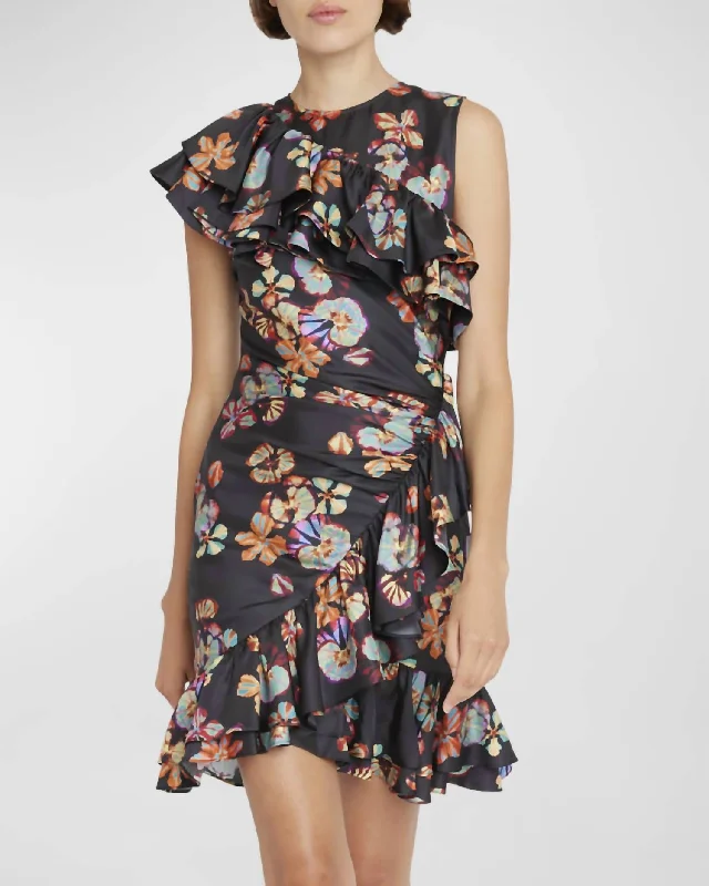 Online Shopping Boutiques Candace Dress In Lune Print