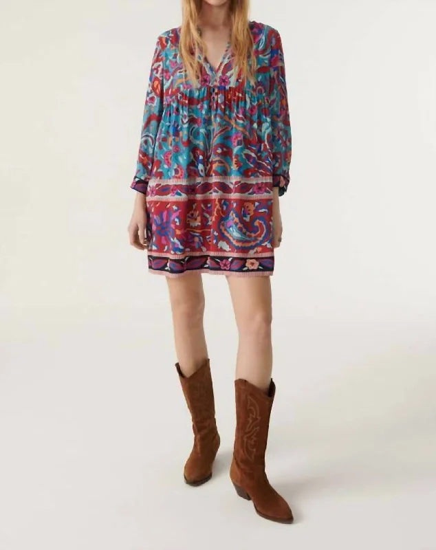 Now On Sale For Chic Urban Styles Maureen Dress In Bleu
