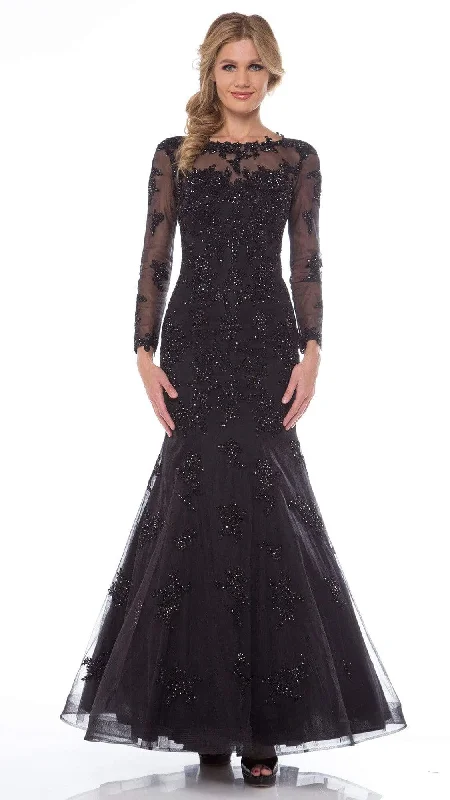 Graceful Fashion Colors Dress - G665 Long Sleeve Lace Illusion Mermaid Gown - 1 pc Black in Size 10 and 1 pc Red in Size 10 Available Graceful Fashion Colors Dress - G665 Long Sleeve Lace Illusion Mermaid Gown - 1 pc Black in Size 10 and 1 pc Red in Size 10 Available