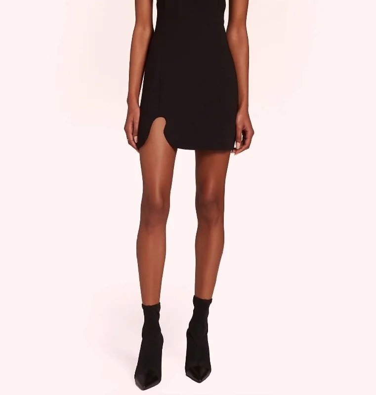 Stylish Everyday Clothing Puzzle Dress In Black