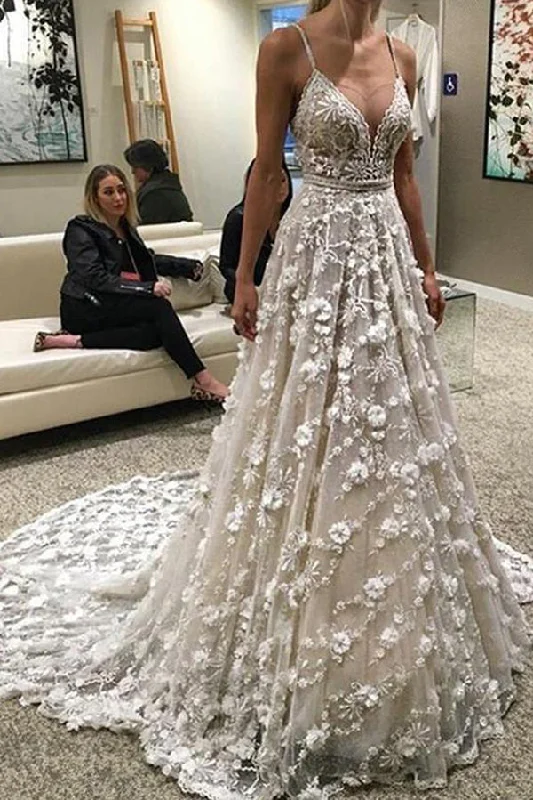 Edgy Fashion Roycebridal Spaghetti Straps Court Train Backless Wedding Dress With Beading,MW319 Edgy Fashion Roycebridal Spaghetti Straps Court Train Backless Wedding Dress With Beading,MW319