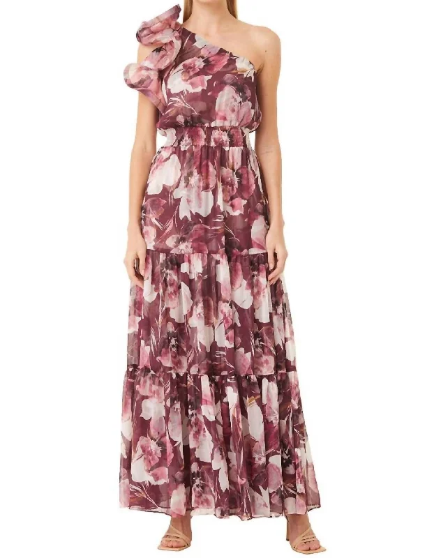 Comfortable Chic Ilaria Dress In Flora Tropical