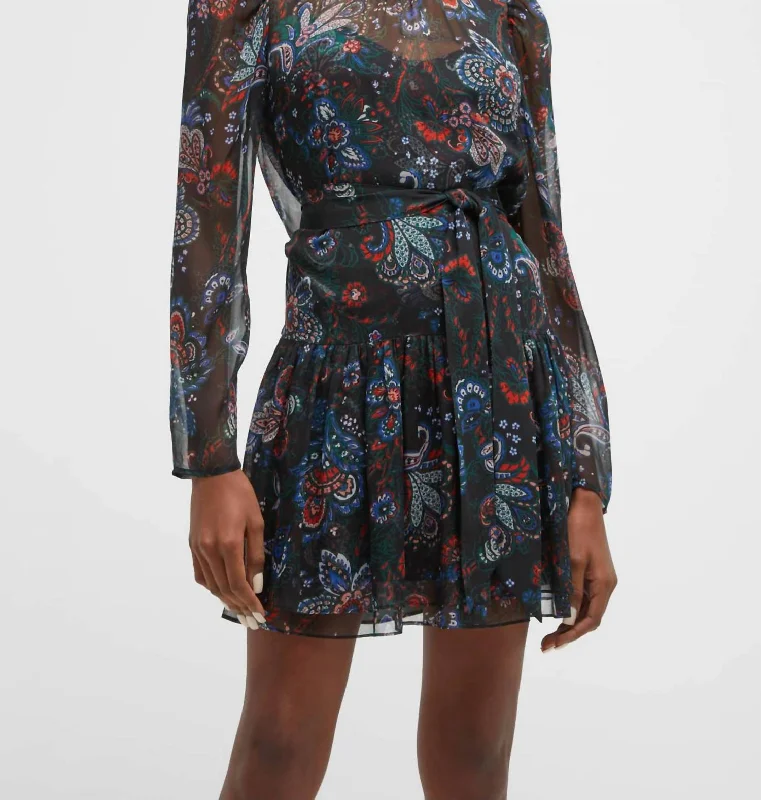 Feminine Allure Bolade Dress In Black