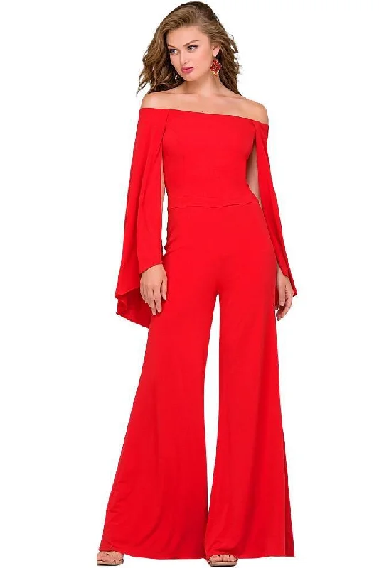 Exclusive Online Sale Jovani Off Shoulder Jersey Jumpsuit 39598 1 pc Burgundy in size 0 Available Exclusive Online Sale Jovani Off Shoulder Jersey Jumpsuit 39598 1 pc Burgundy in size 0 Available