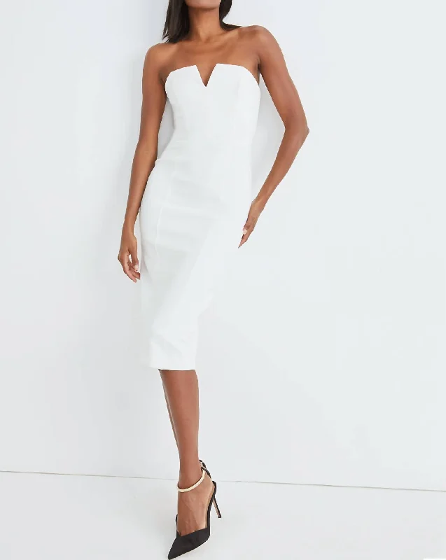 Charming Silhouette Nabi Dress In Off White