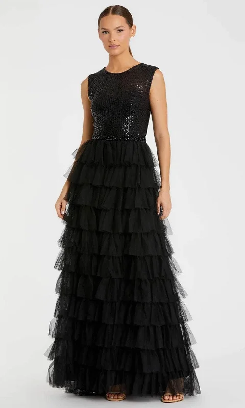 High-Quality Women’s Fashion Dresses Mac Duggal 27055 - Sequined Jewel Neck Evening Gown High-Quality Women’s Fashion Dresses Mac Duggal 27055 - Sequined Jewel Neck Evening Gown