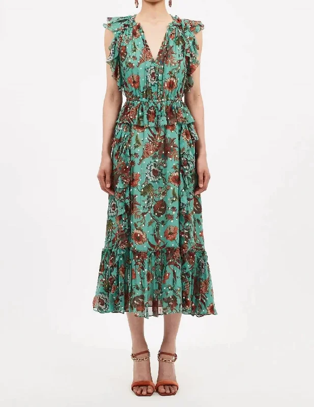 Athleisure Wear Promotion Adrienne Dress In Garden Bloom