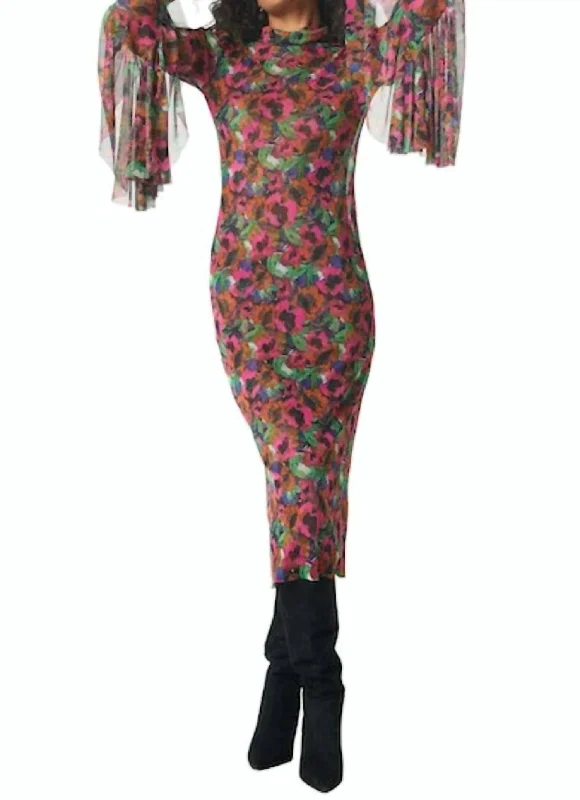 Flash Sale Elektra Dress In Jeweltone Flora