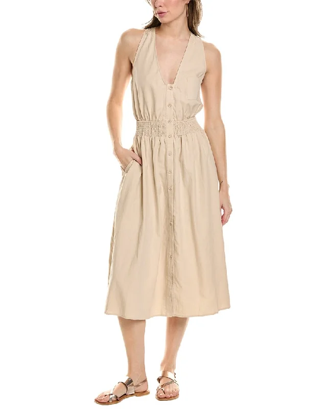 High End Women's Wear ANNA KAY Tamara Linen-Blend Dress