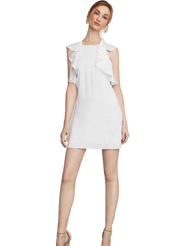 Don't Miss These Must-Have Offers Jenni Womens Ruffle Shoulder Racerback Cocktail Dress